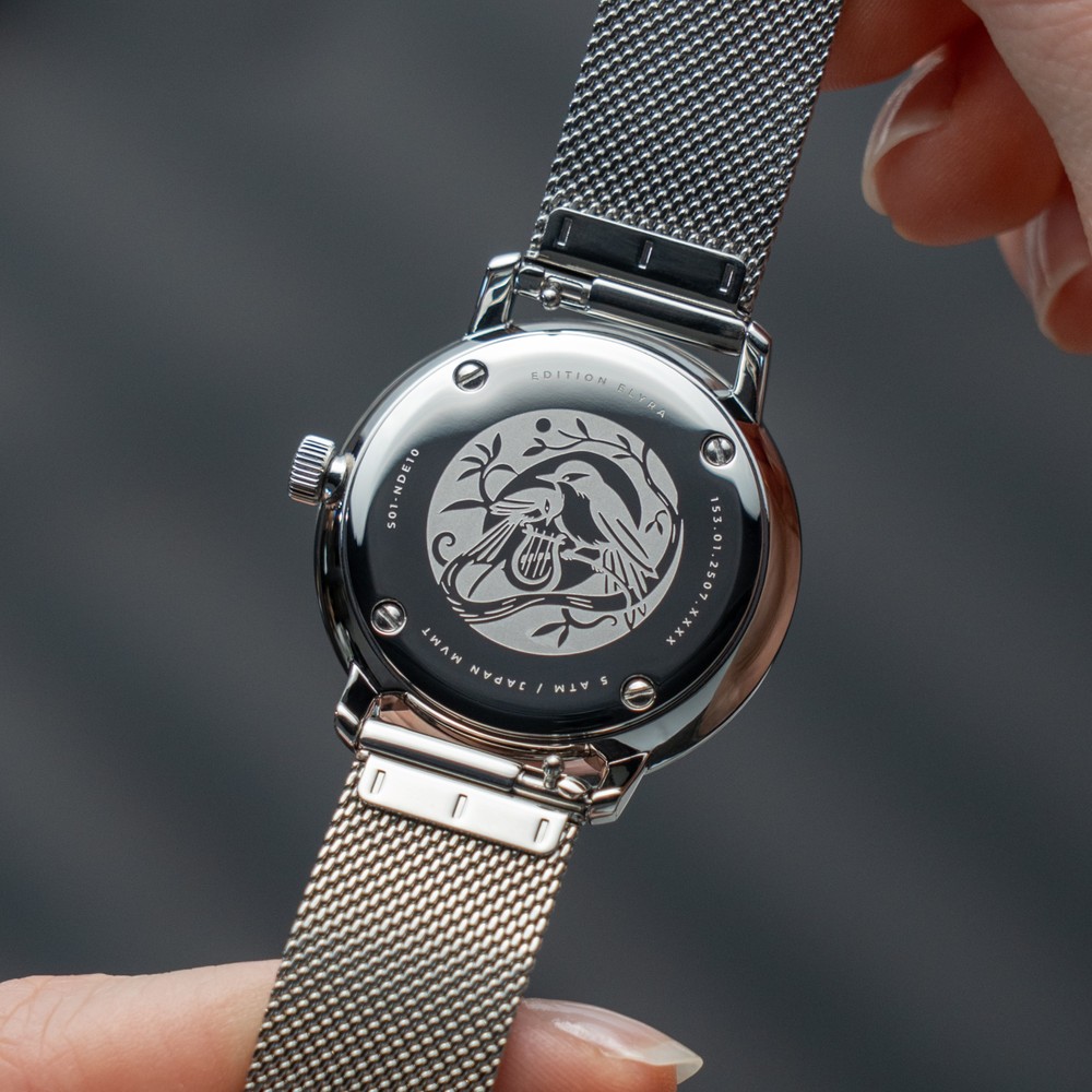 Sternglas Naos XS Edition Elyra Silver Stainless Steel S01-NDE10-MI01 - 33mm