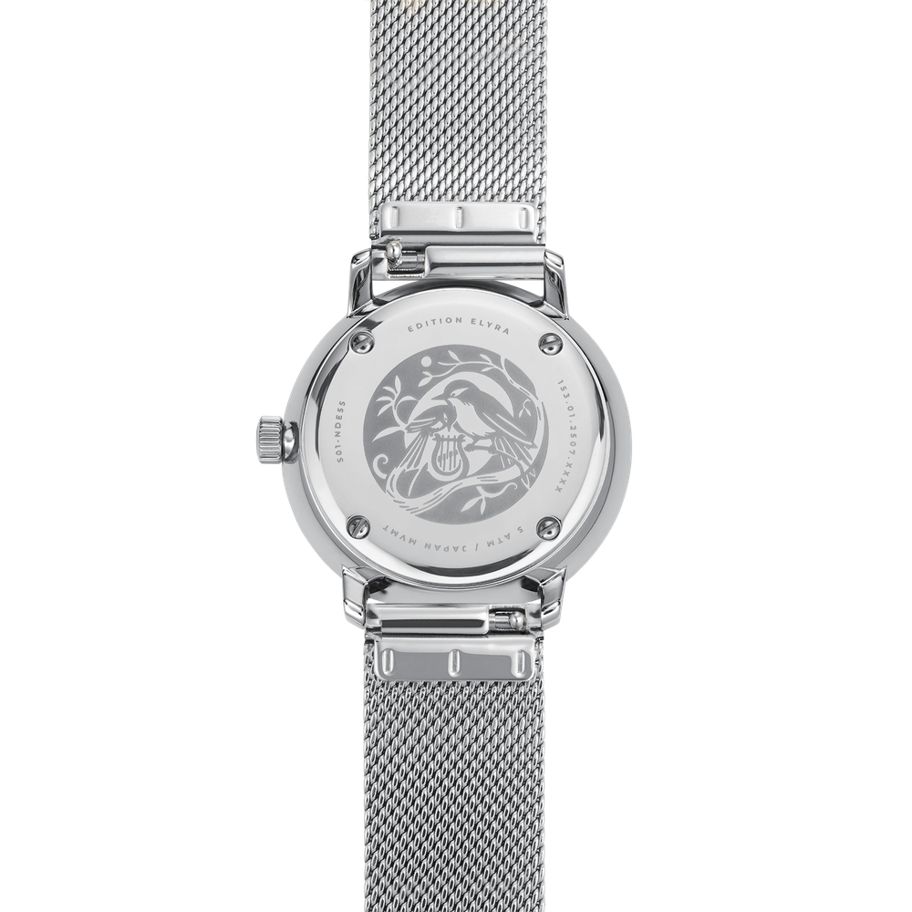 Sternglas Naos XS Edition Elyra Silver Stainless Steel S01-NDE10-MI01 - 33mm