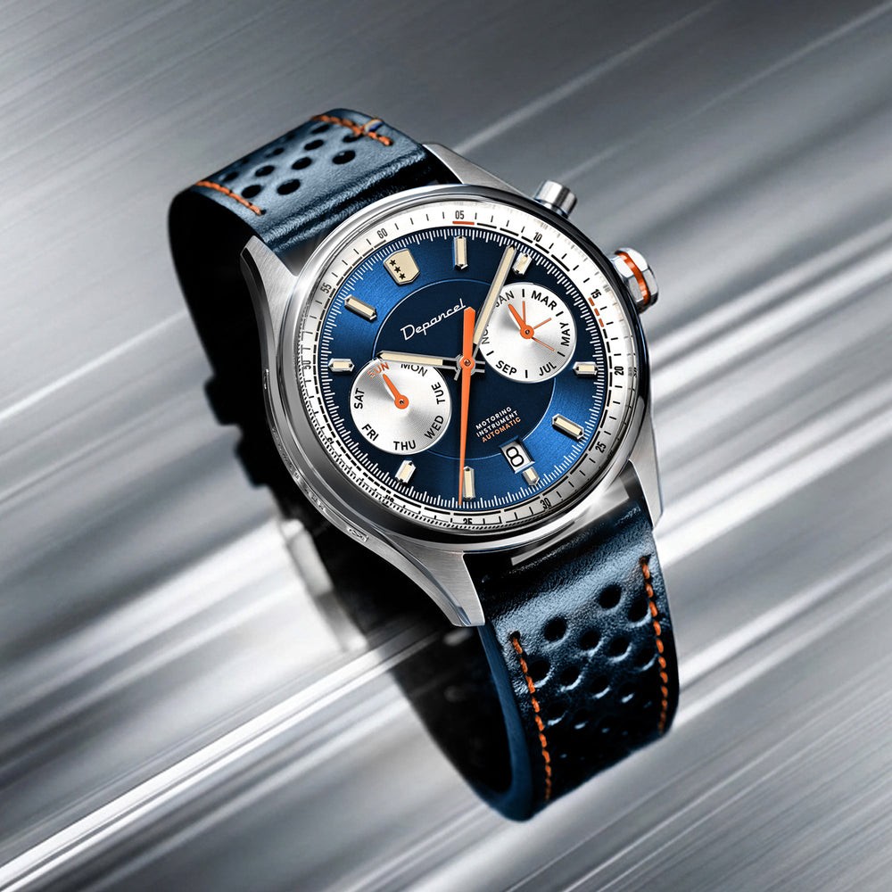 Depancel Autosport Blue Silver Limited Edition - 39mm