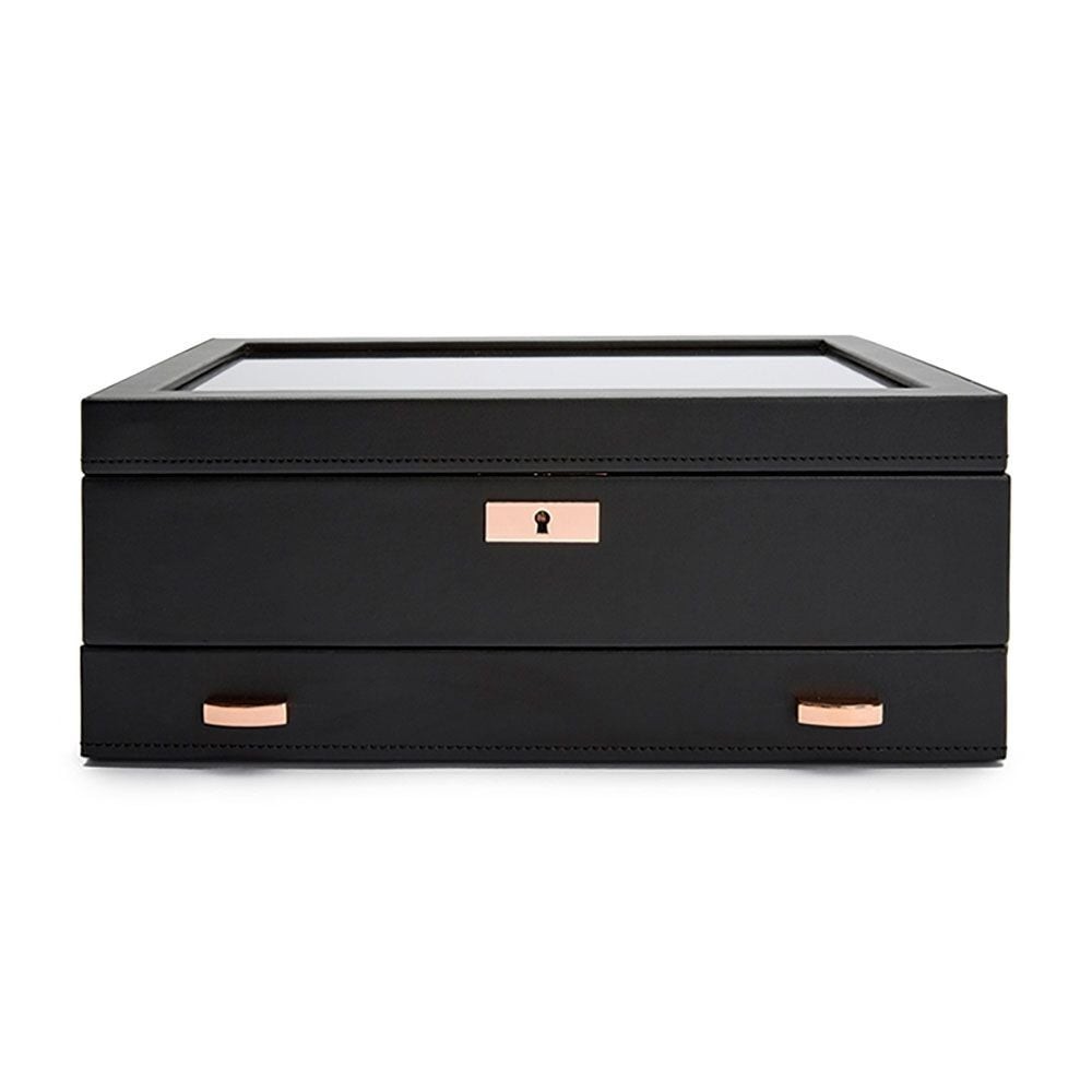Wolf Axis 10 Piece Watch Box With Drawer Copper 488216
