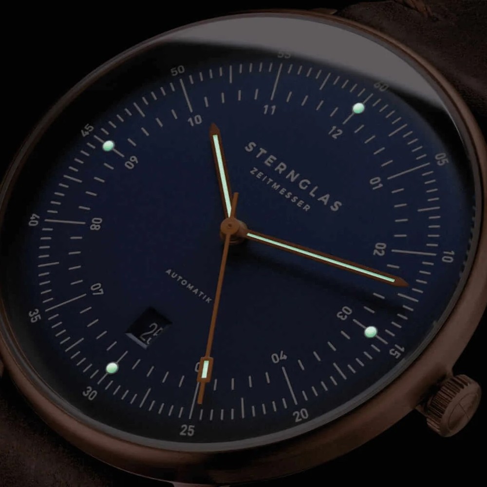 Sternglas Hamburg Automatik Darkblue Bronze Update S02-HH46-VI17 - 42mm