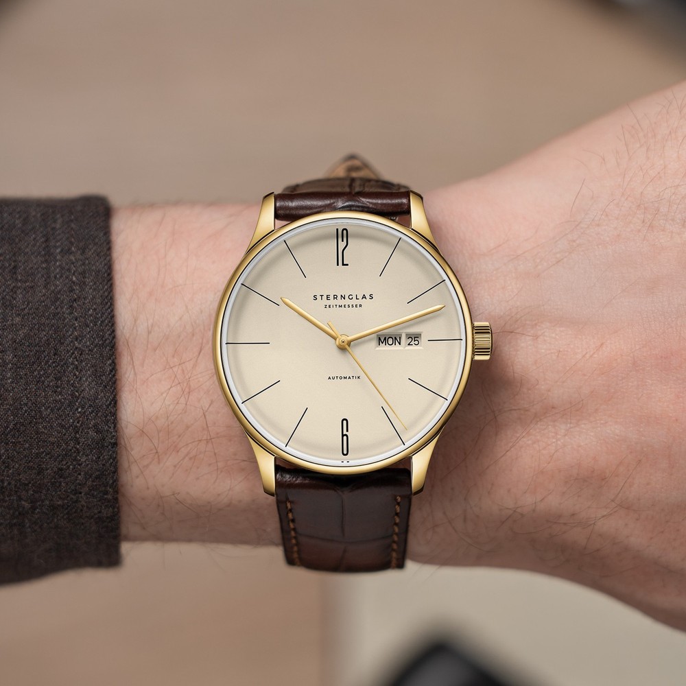 Sternglas Berlin Automatik Sepia Gold S02-BE14-HE01 - 38mm
