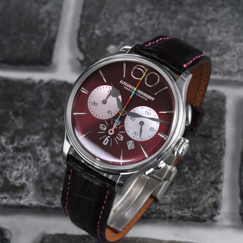 Alexander Shorokhoff Happy Second Bordeaux AS.HS-06 - 42mm