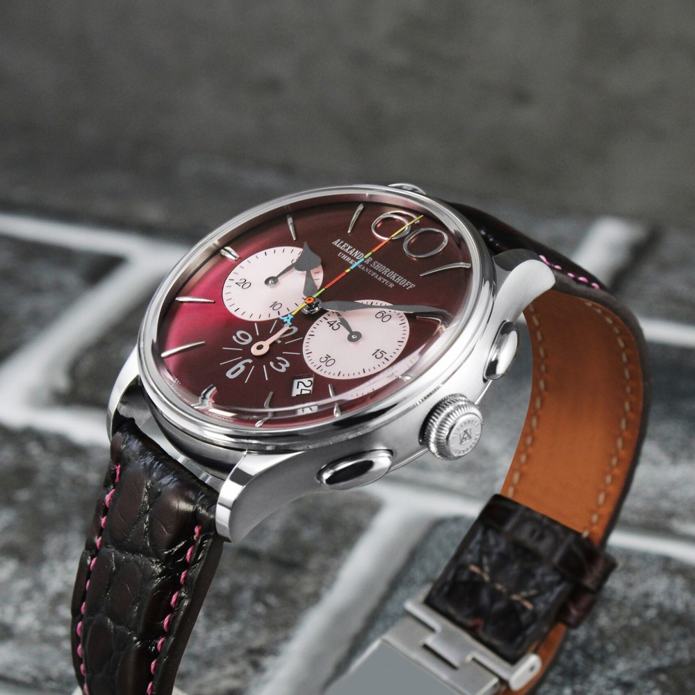 Alexander Shorokhoff Happy Second Bordeaux AS.HS-06 - 42mm
