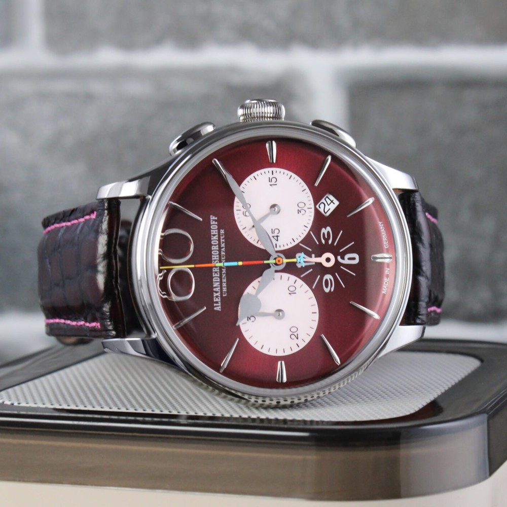 Alexander Shorokhoff Happy Second Bordeaux AS.HS-06 - 42mm