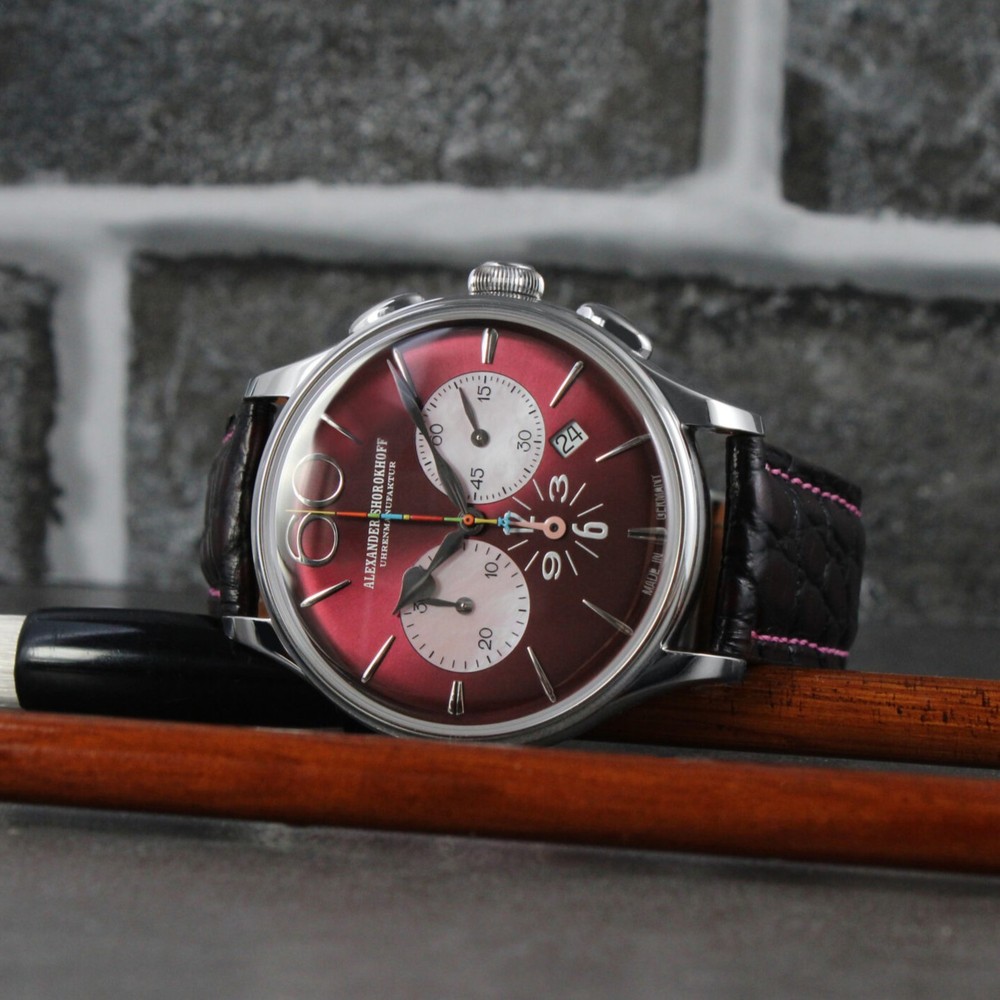 Alexander Shorokhoff Happy Second Bordeaux AS.HS-06 - 42mm