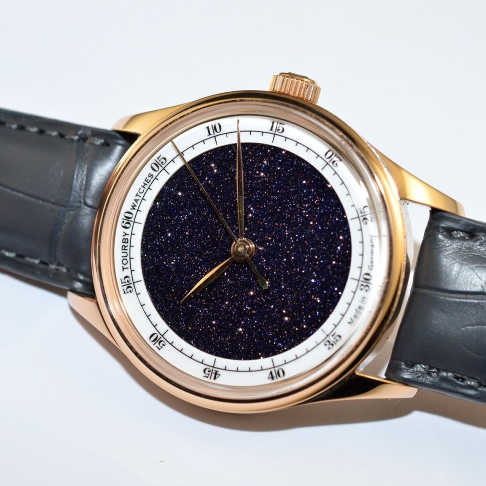 Tourby Enamel Aventurine Automatic Rose Gold 8003RG - 37mm