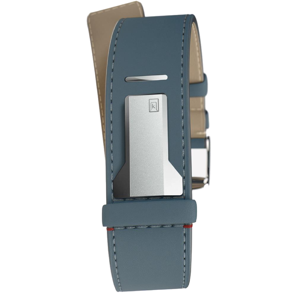 Klokers Straight Strap Blue Jean Leather 22mm