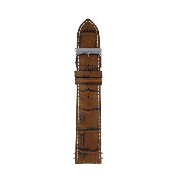 Zeppelin Crocodile Cognac Leather Strap 20/18mm 9L4706CN2018