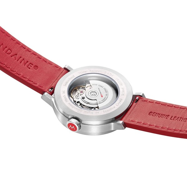 Mondaine Original Automatic Red Leather MST.4161B.LC - 41mm