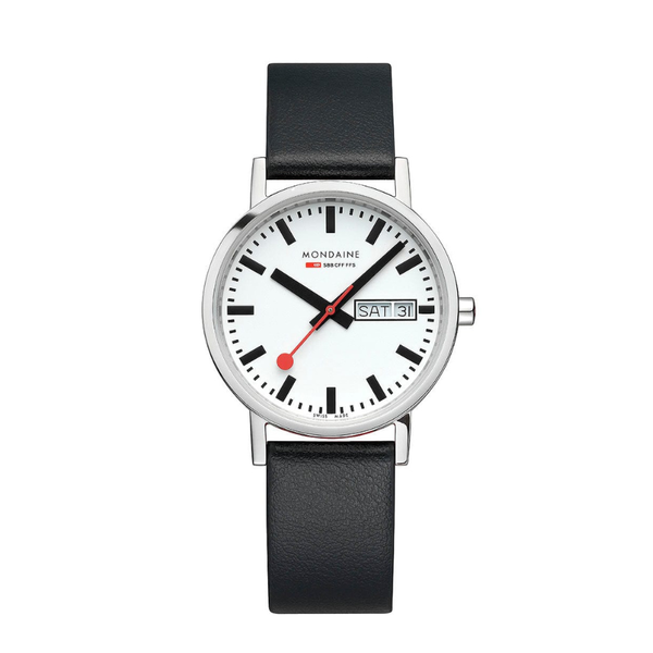 Mondaine Classic Black Vegan Watch A667.30314.11SBBV - 36mm