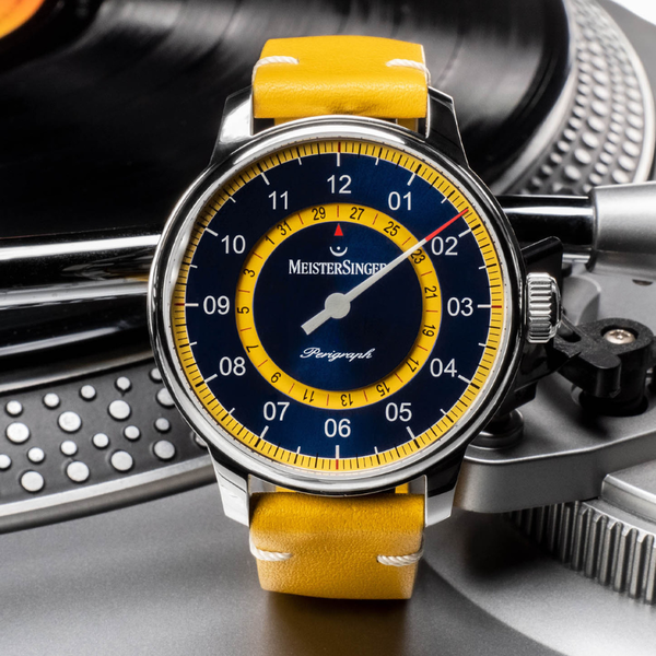 MeisterSinger Perigraph Mellow Yellow S-AM1025 - 43mm