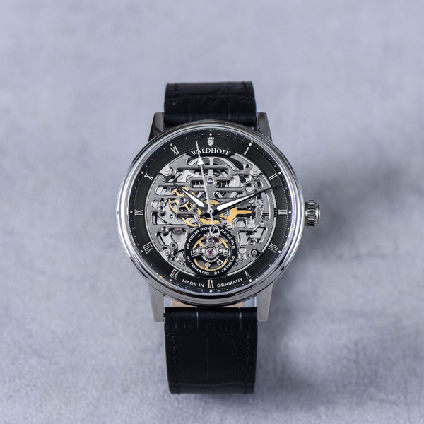 Waldhoff The Capital Carbon Silver - 44mm