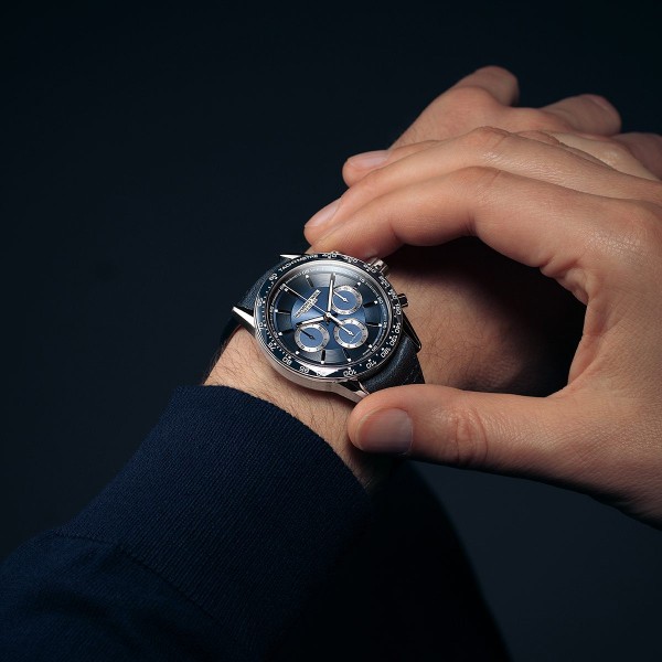Raymond Weil Freelancer Automatic Chronograph Blue Leather Watch 7741-SC3-50021 - 43.5mm