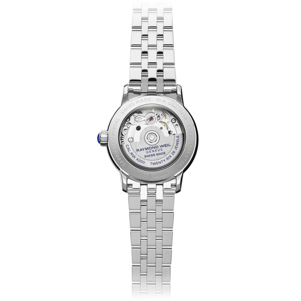 Raymond Weil Maestro Ladies Automatic Mother-of-Pearl Diamond Bracelet Watch 2131-ST-00966 - 31mm