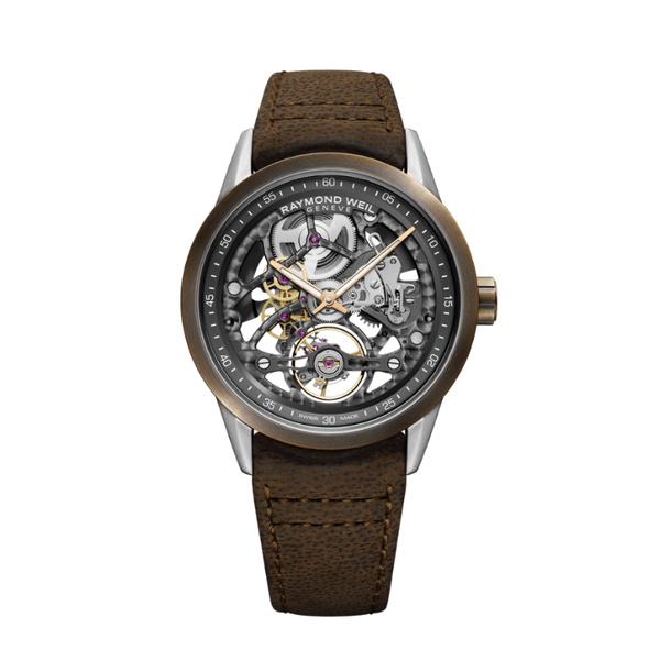 Raymond Weil Freelancer Calibre RW1212 Skeleton Automatic Bronze Watch 2785-SBC-60000 - 42mm