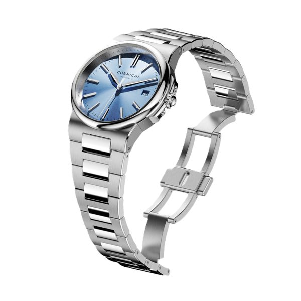 Corniche La Grande Corniche Bleu Horizon Sunburst Dial - 39mm
