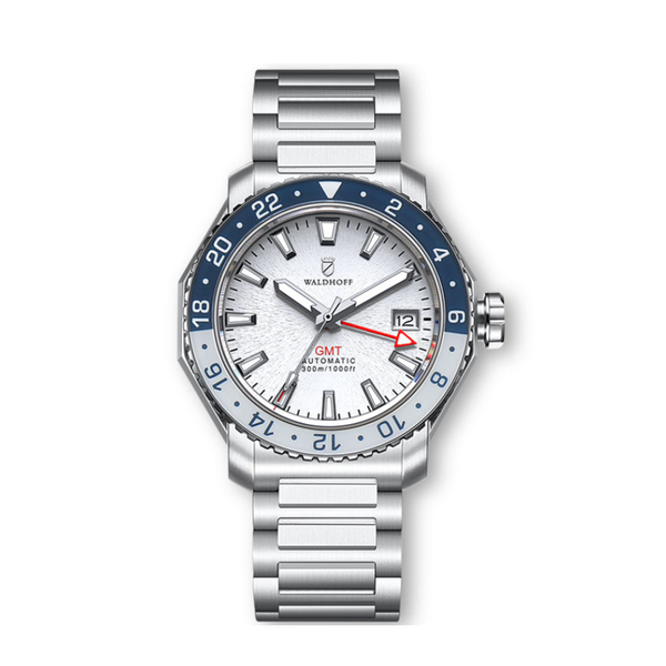 Waldhoff Atlas GMT Arctic Stainless Steel - 41mm