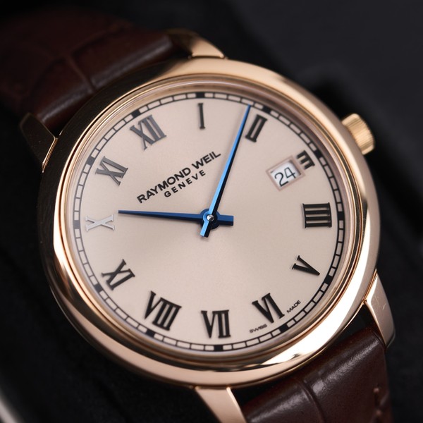 Raymond Weil Toccata Ladies Brown Leather Quartz Watch 5385-PC5-00859 - 34 mm