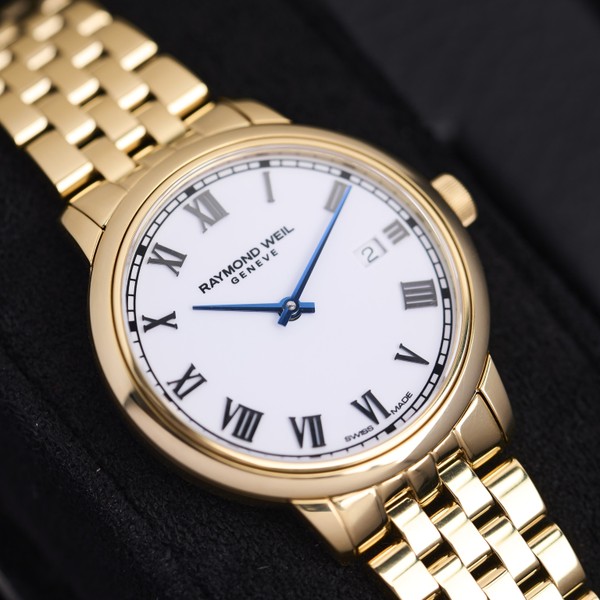 Raymond Weil Toccata Ladies Gold PVD White Dial Quartz Watch 5985-P-00359 - 29 mm