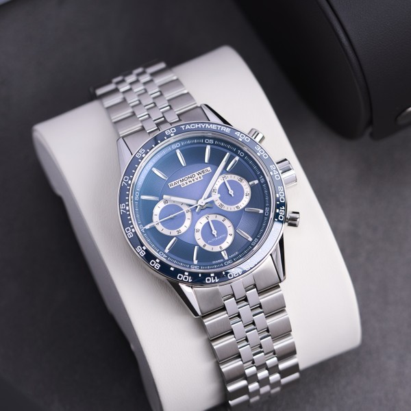 Raymond Weil Freelancer Men's Automatic Chronograph Bracelet Watch 7741-ST3-50021 - 43.5mm