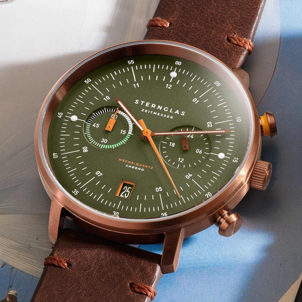 Sternglas Hamburg Chrono Dark Green S01-HC35-VI17 - 42mm