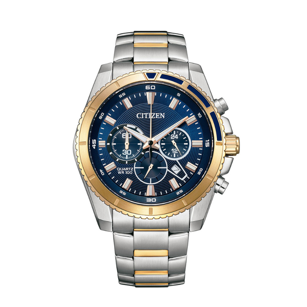 Citizen Quartz Gents Blue Dial AN8206-53L - 46mm