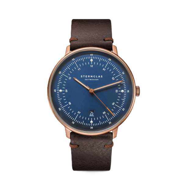 Sternglas Hamburg Darkblue Bronze Quartz S01-HH27-VI17 - 42mm