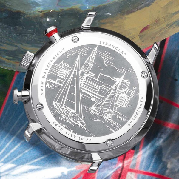 Sternglas Hamburg Chrono Mecha-Quartz Silver S01-HC10-VI11 - 42mm