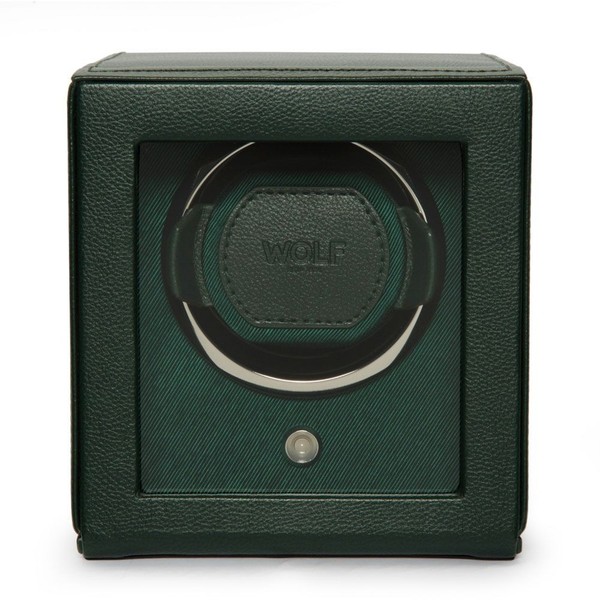 Wolf Cub Single Watch Winder With Cover Green