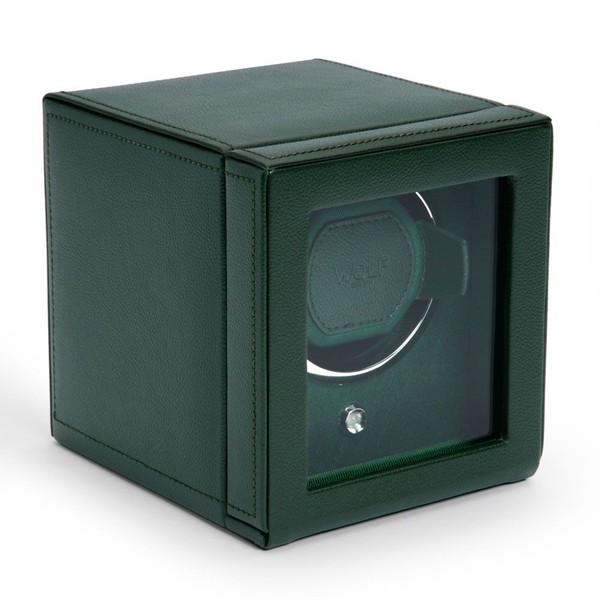 Wolf Cub Single Watch Winder With Cover Green