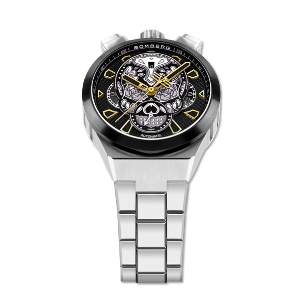 Bomberg Chrono Skull Throwback Edition Silver BS45CHASP.24-5.12 - 44mm