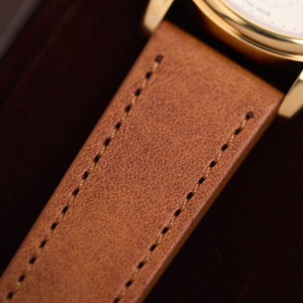 Kuoe Kyoto Old Smith 90-001 Bar Index Blue With Tan Italian Leather - 35mm
