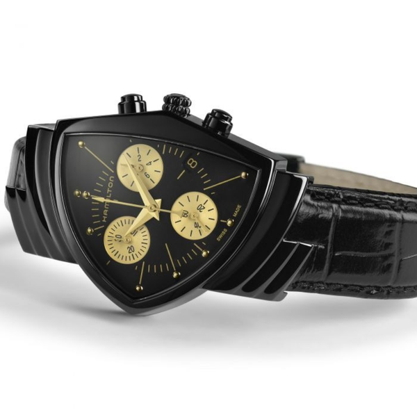 Hamilton Ventura L Chrono Quartz H24402730 - 32mm x 51mm