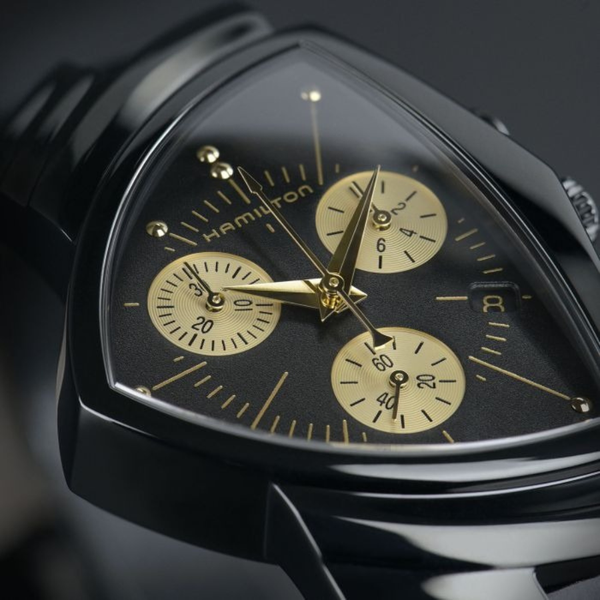 Hamilton Ventura L Chrono Quartz H24402730 - 32mm x 51mm