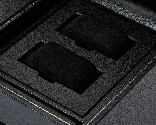 Wolf British Racing Triple Watch Winder With Storage Black 792302
