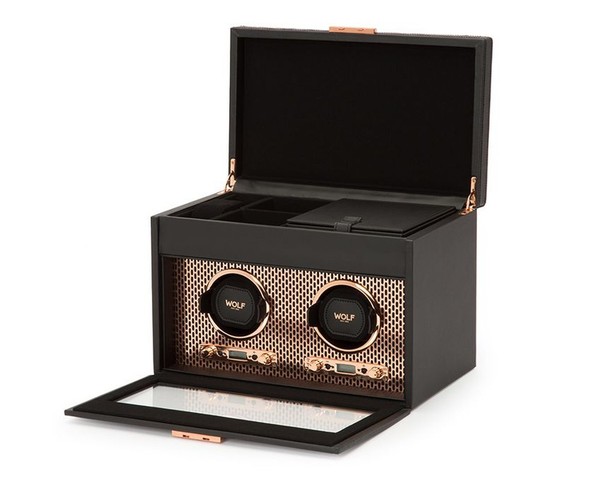 Wolf Axis Double Watch Winder With Storage 469316