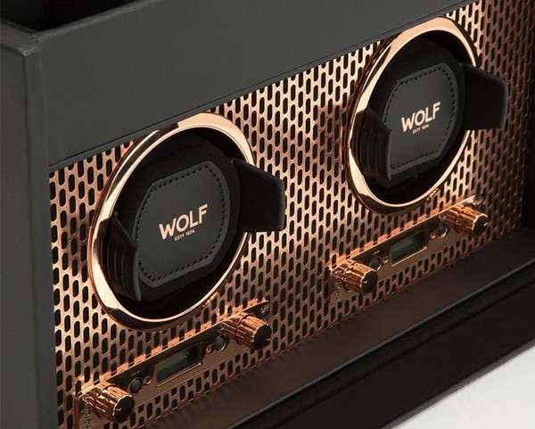 Wolf Axis Double Watch Winder With Storage 469316