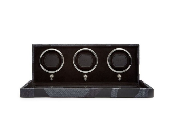 Wolf Memento Mori Triple Cub Watch Winder Black 493602