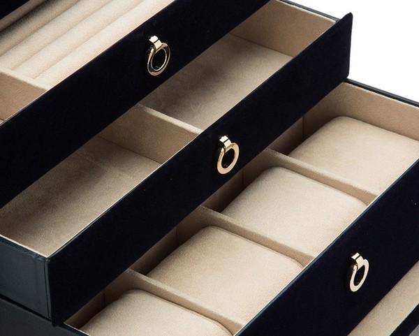 Wolf Zoe Large Jewelry Box Indigo 393016