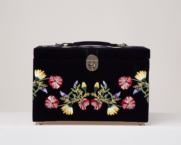 Wolf Zoe Large Jewelry Box Indigo 393016