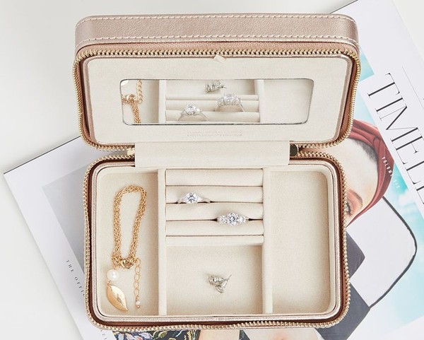 Wolf Palermo Zip Case Rose Gold 213616