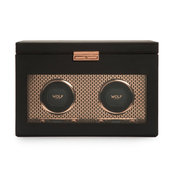 Wolf Axis Double Watch Winder With Storage 469316