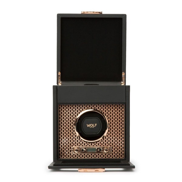 Wolf Axis Single Watch Winder With Storage Copper 469216