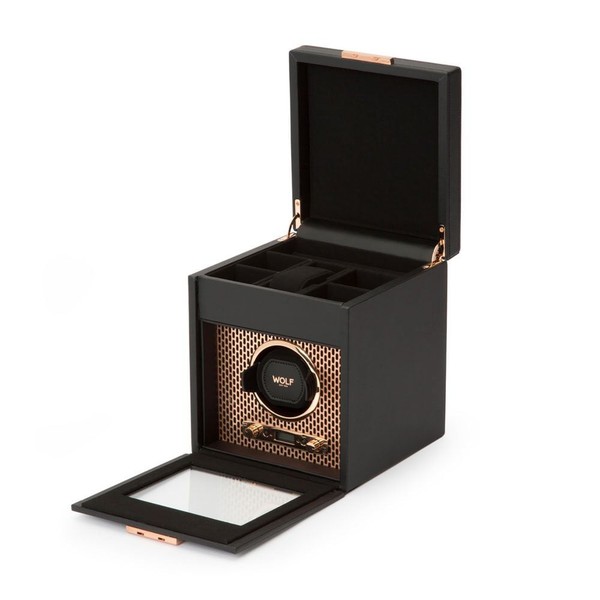 Wolf Axis Single Watch Winder With Storage Copper 469216