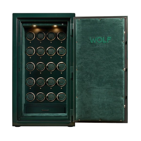 Wolf Atlas 20 Piece Winder Safe Green/Gold 492041