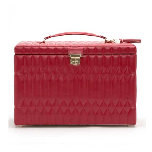 Wolf Caroline Extra Large Jewelry Case Red 329572