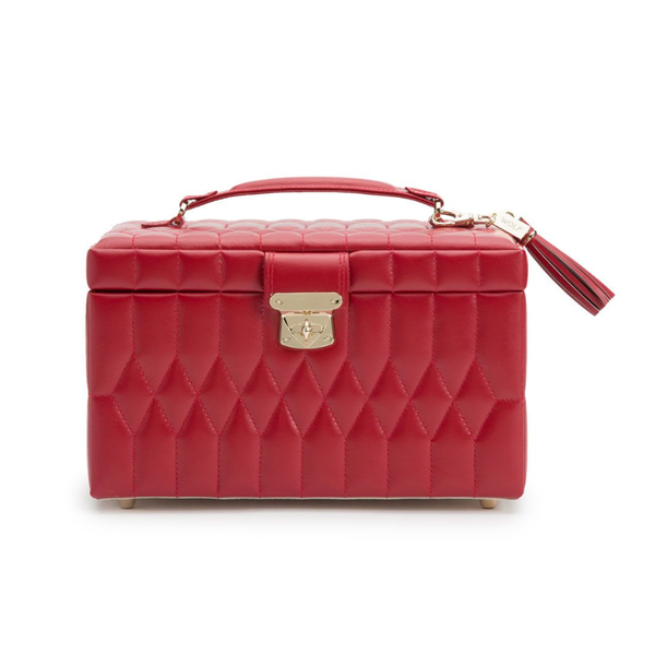 Wolf Caroline Medium Jewelry Case Red 329772