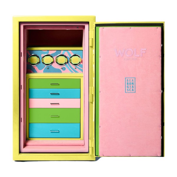 Wolf Bea Bongiasca Atlas 4 Piece Winder Safe Yellow 460460
