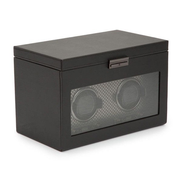 Wolf Axis Double Watch Winder With Storage Powder Coat 469303